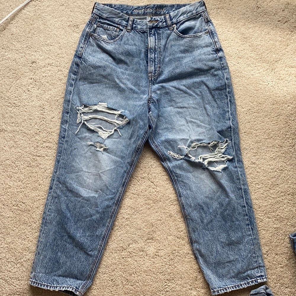 American Eagle Curvy High Rise Mom Jean